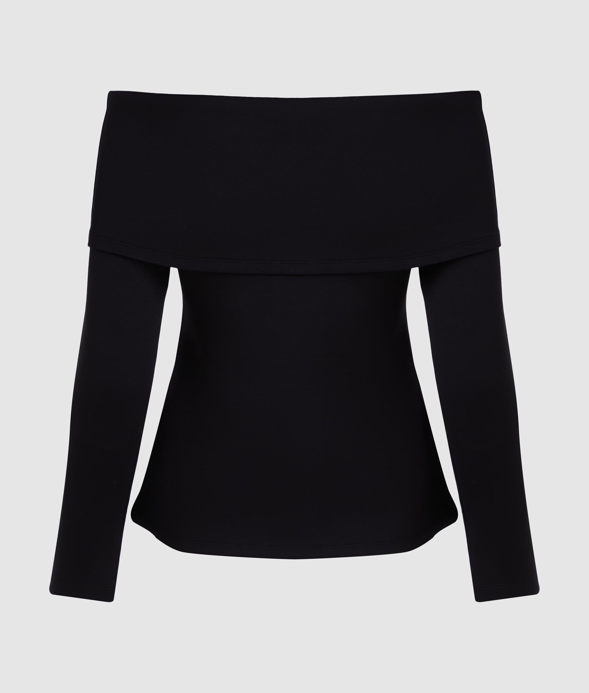 Off-shoulder sweatshirt