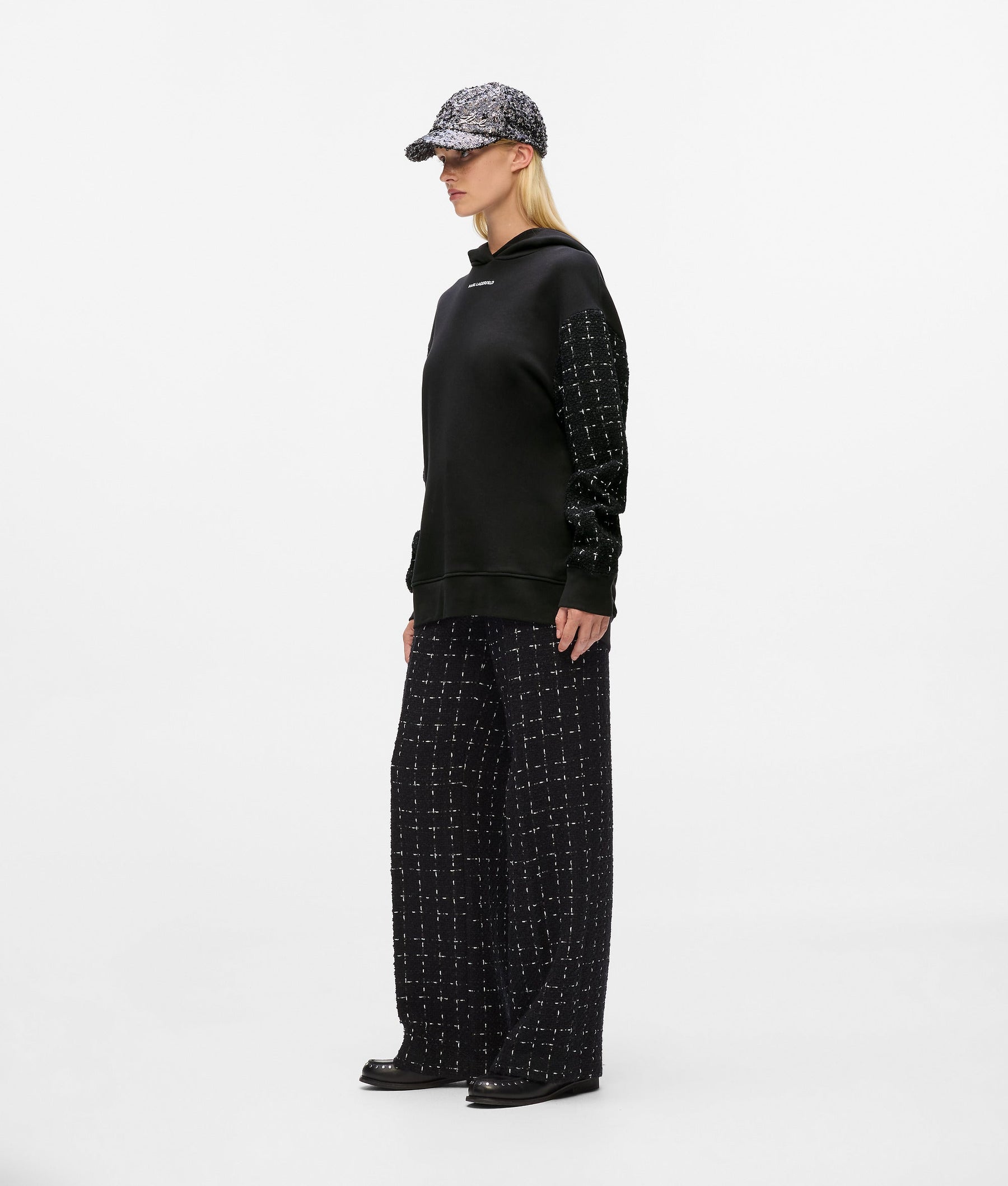 Bouclé hoodie