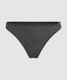 Signature metallic thong