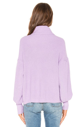 superdown Frankie Knit Sweater in Lavender