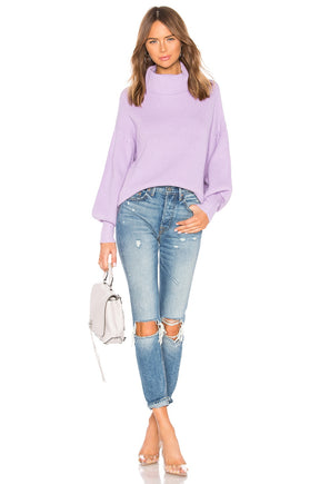 superdown Frankie Knit Sweater in Lavender