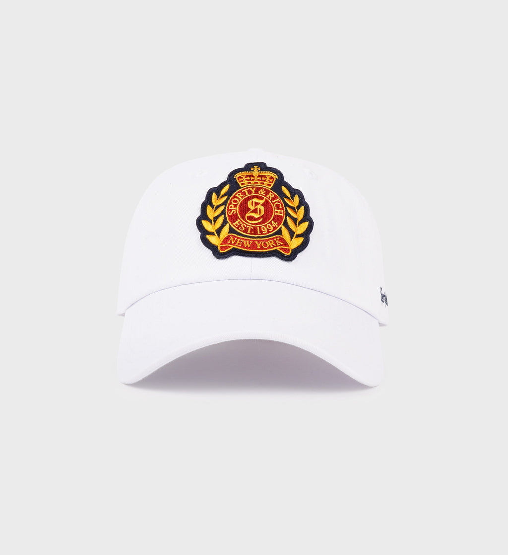 NY Crest Hat - White