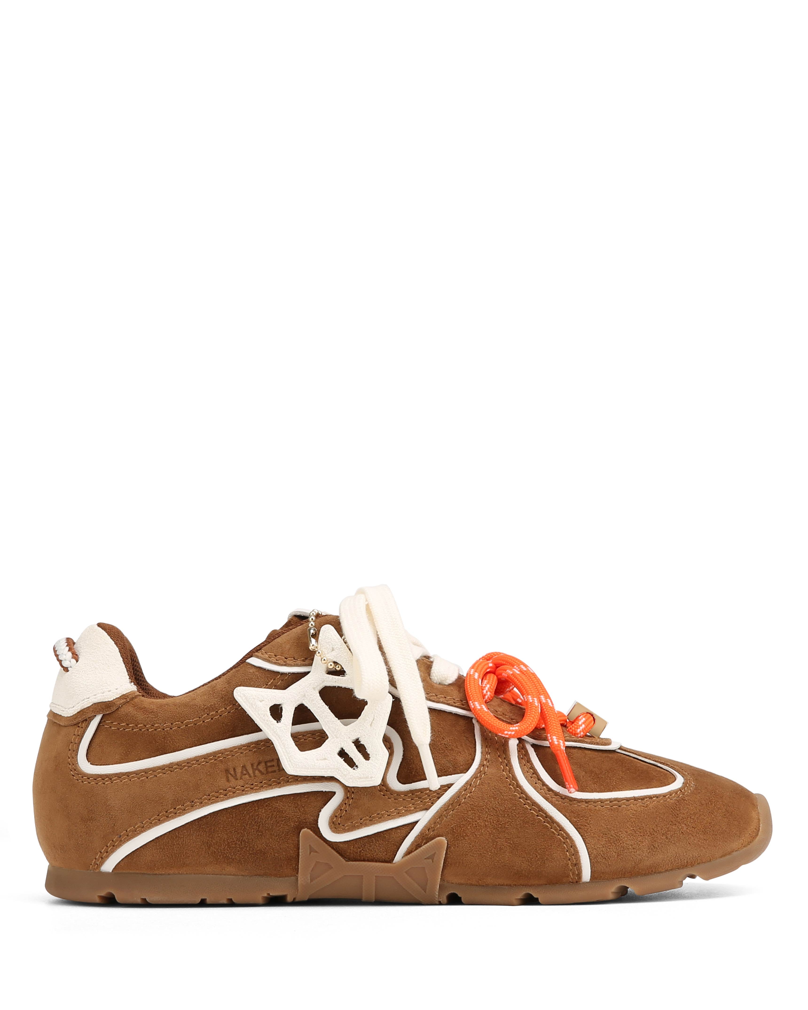 Adored Tan/White Suede