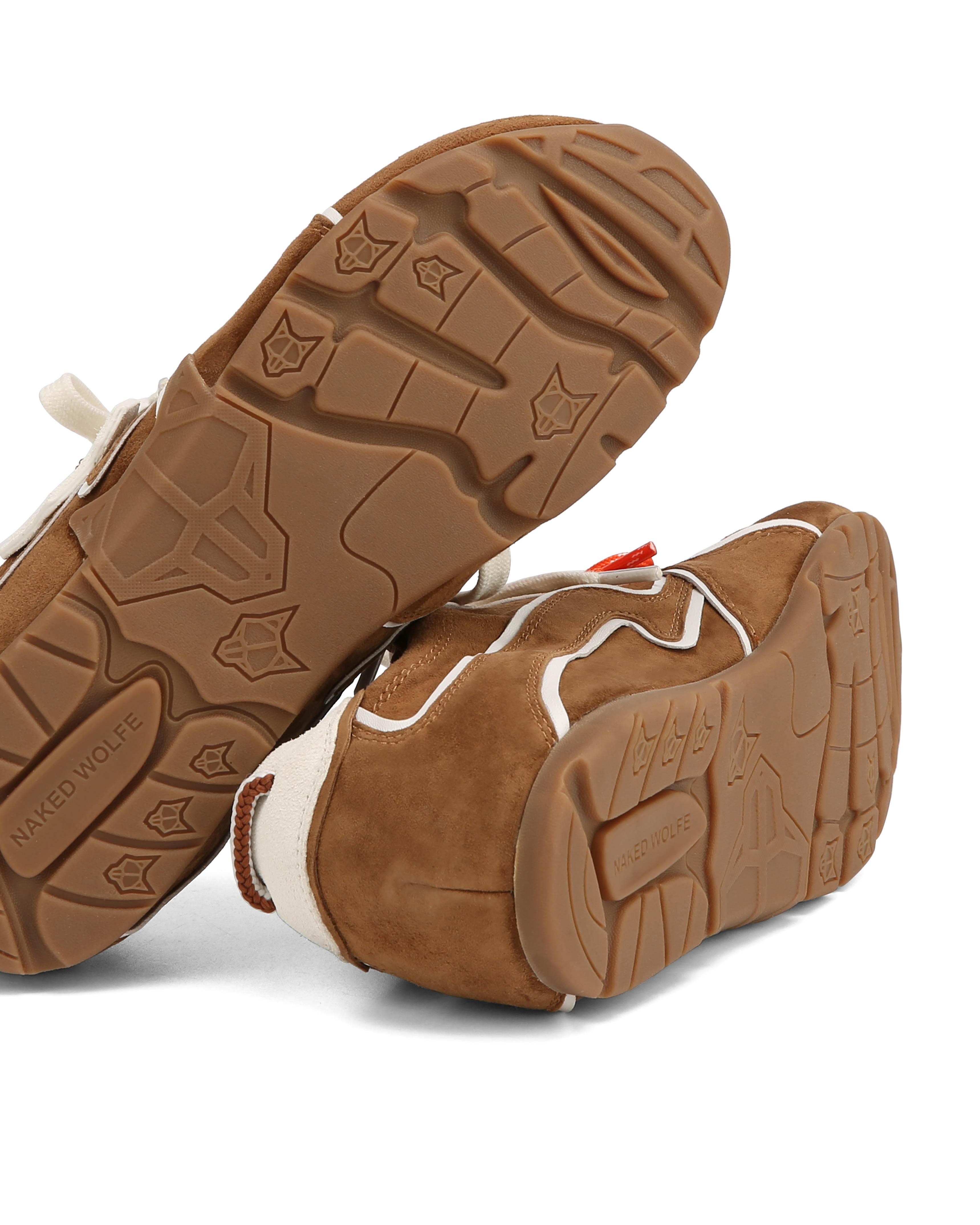 Adored Tan/White Suede