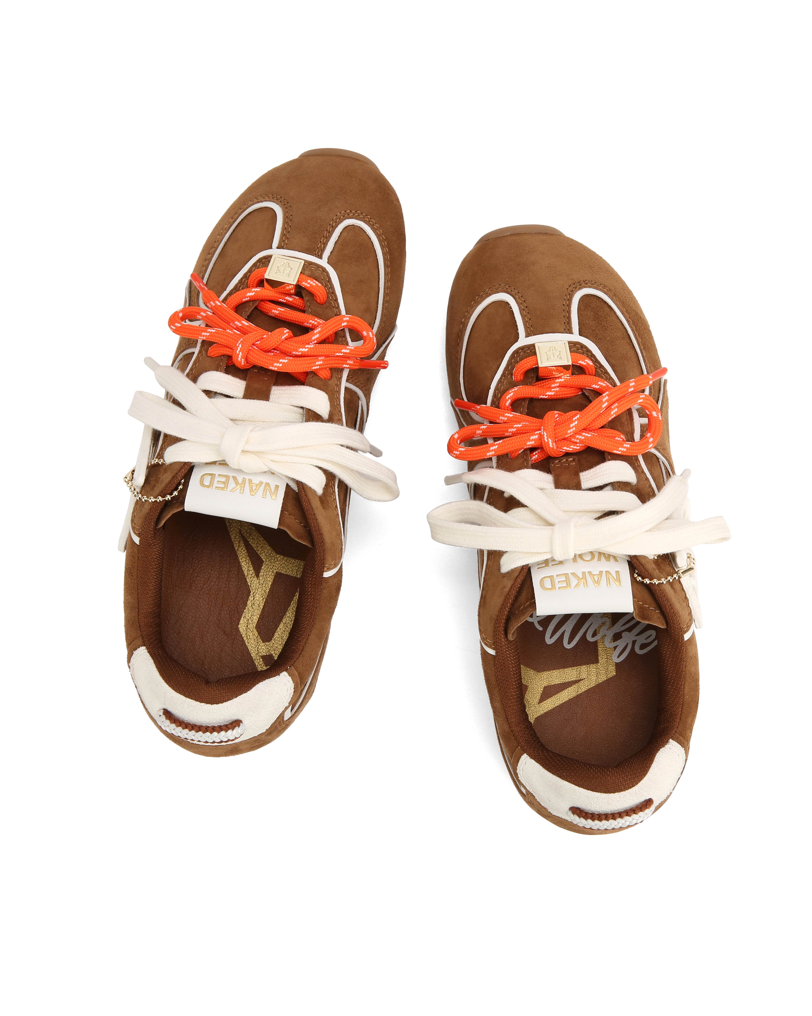 Adored Tan/White Suede
