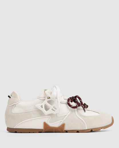 Adored White Suede/Leather