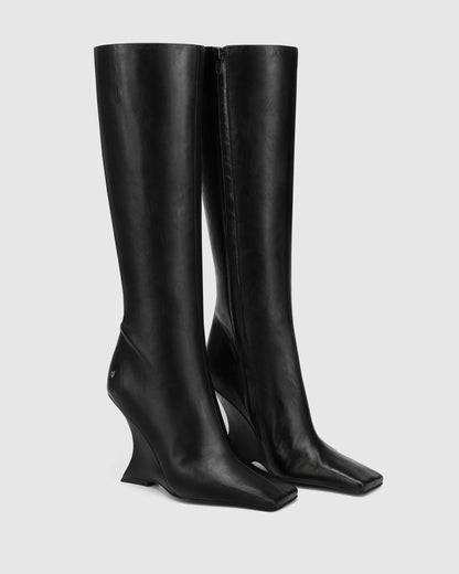 Adriana Black Leather