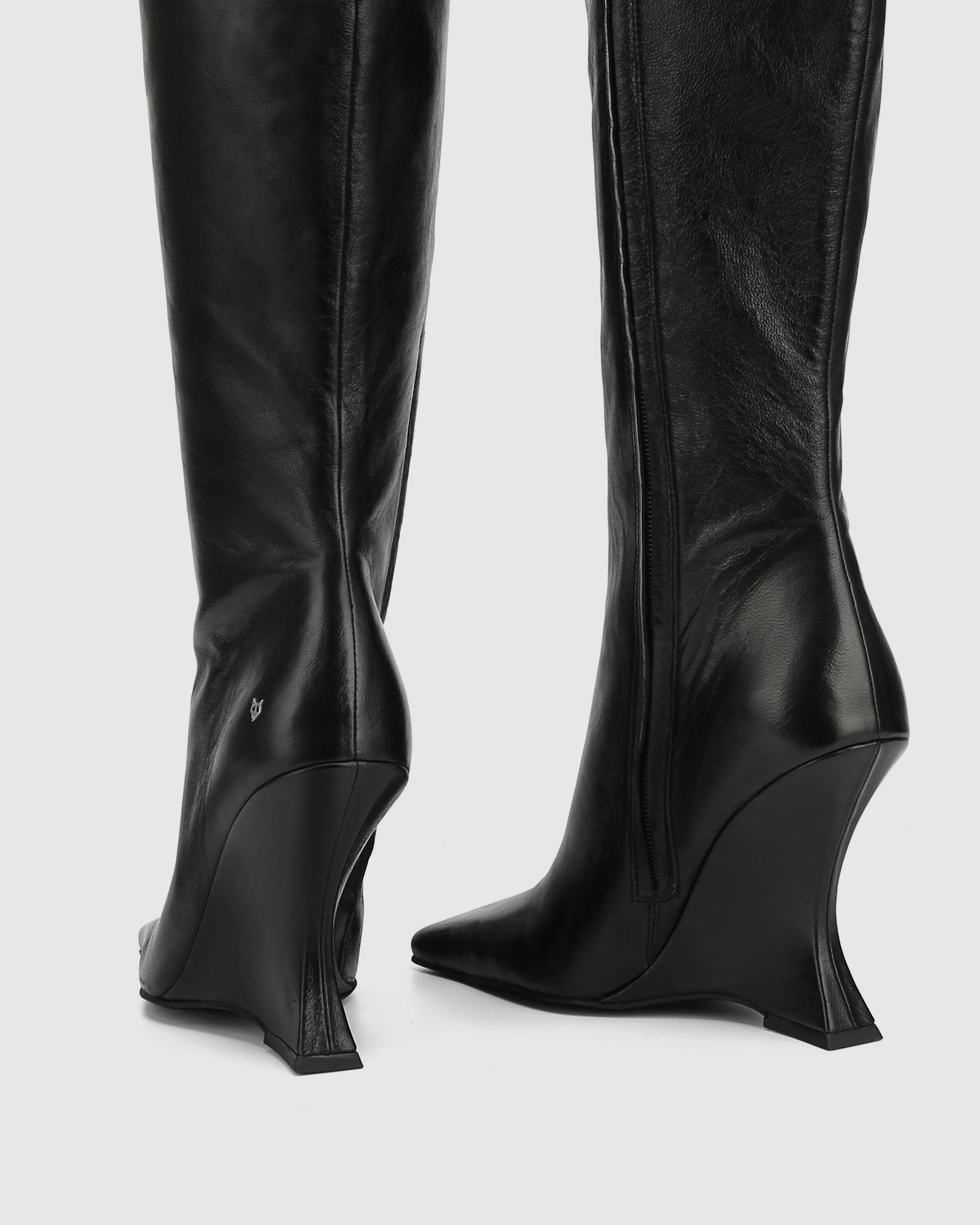 Adriana Black Leather