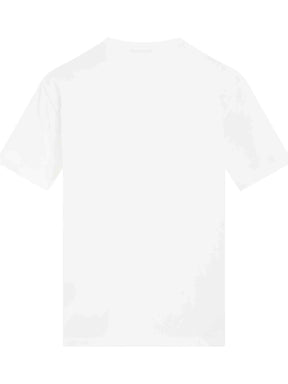 Coin Flock Straight Fit T-Shirt in White/Black