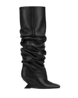 Allie Black Leather