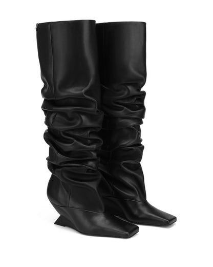 Allie Black Leather