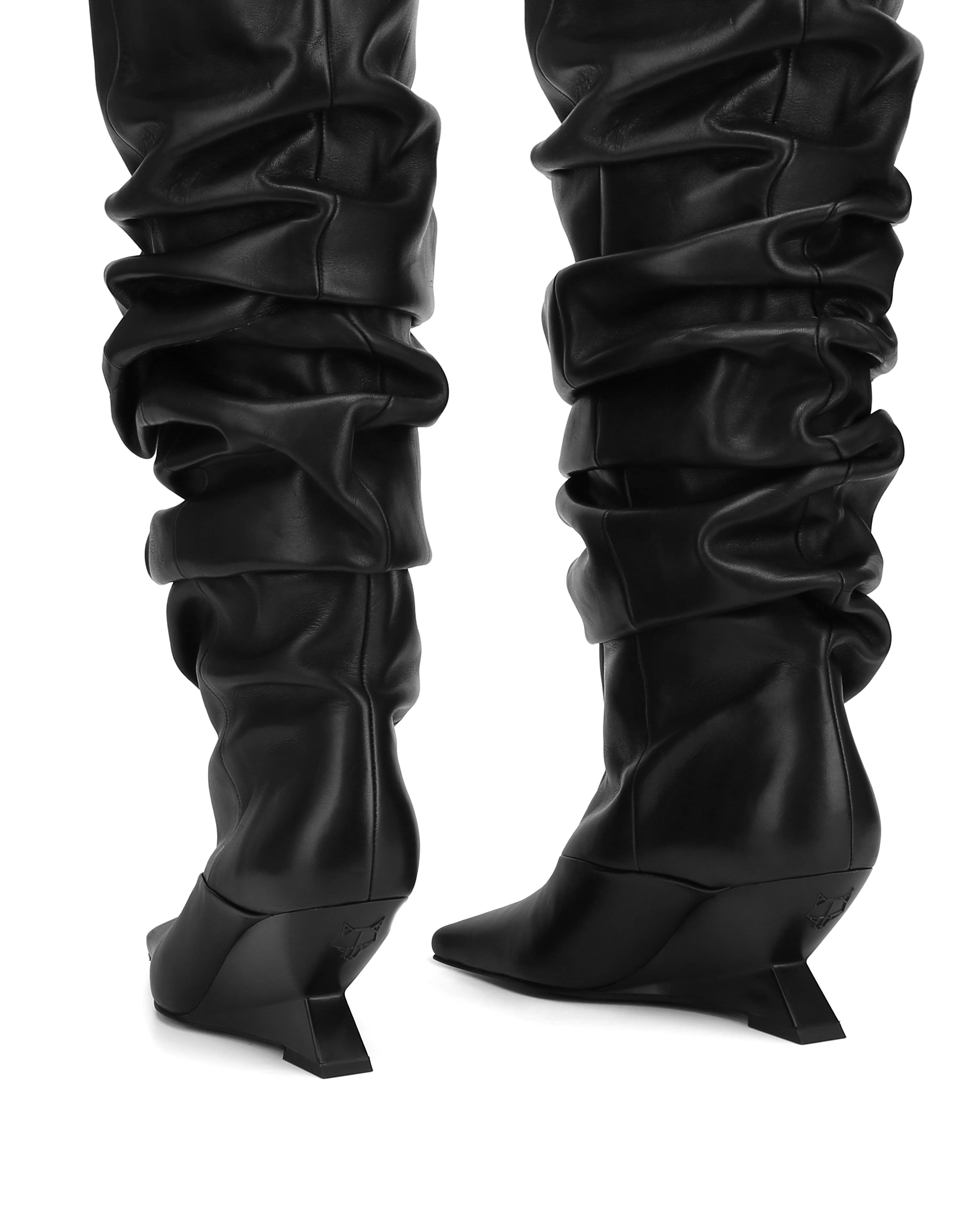 Allie Black Leather