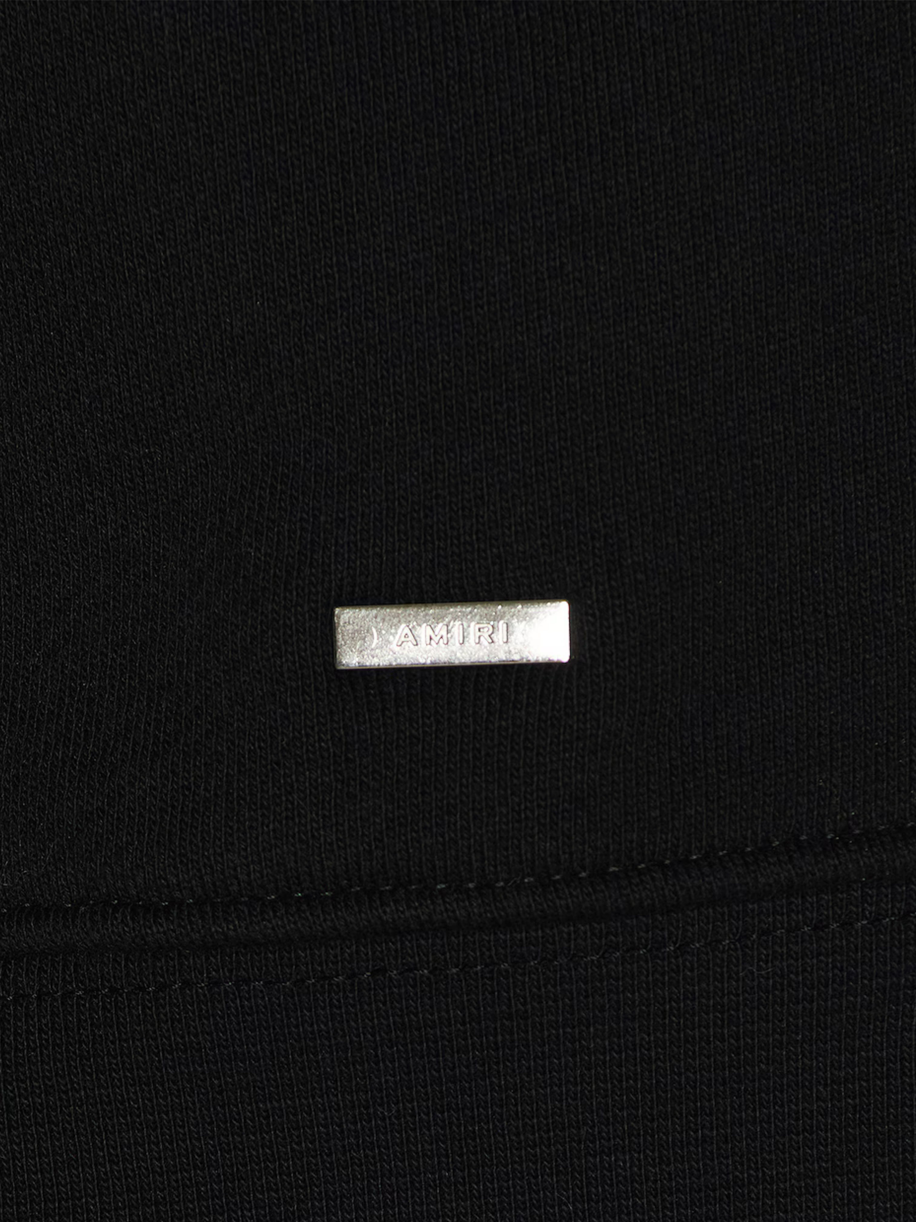 AMIRI CRYSTAL EMBELLISHED LOGO HOODIE BLACK