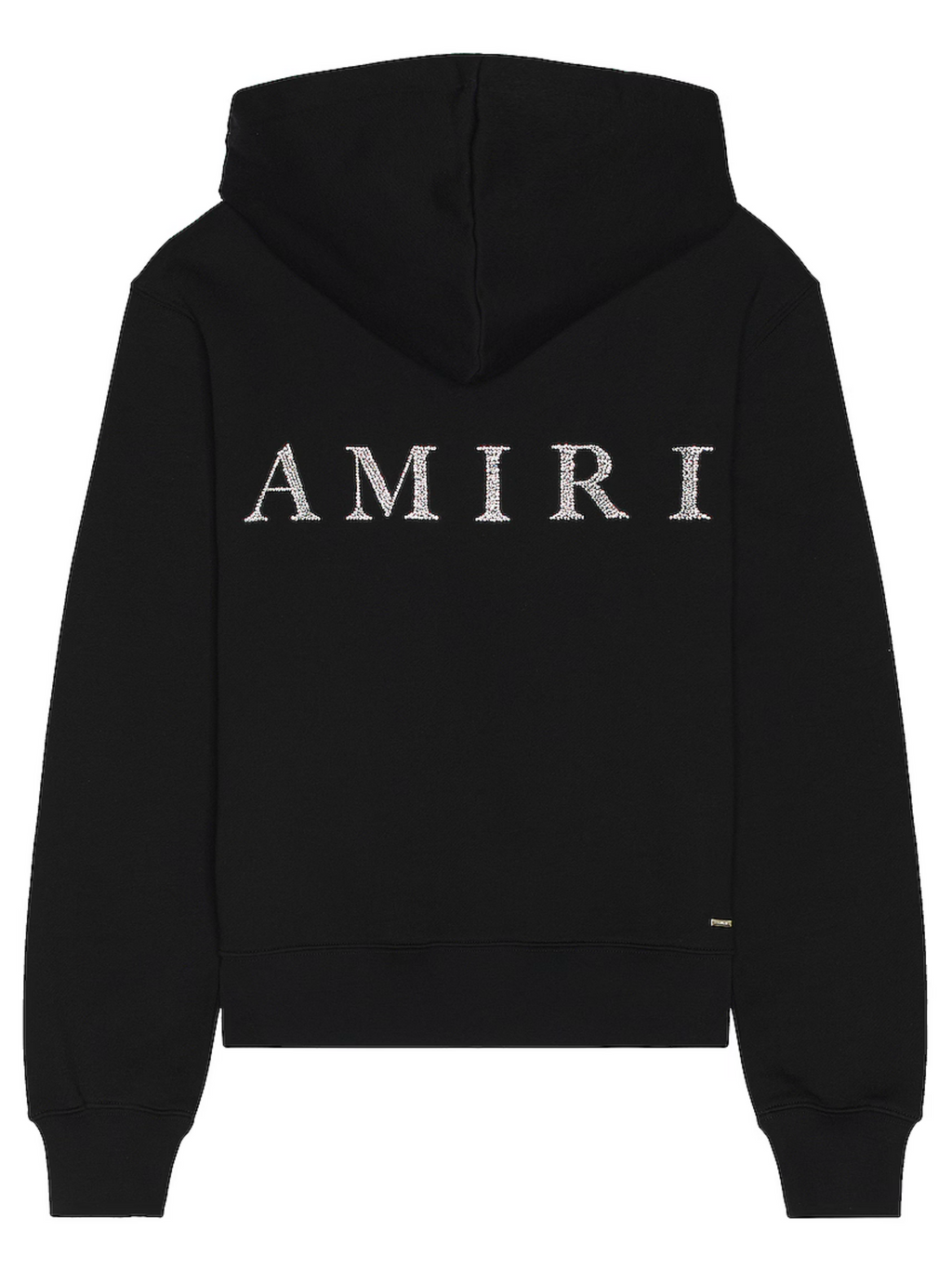 AMIRI CRYSTAL EMBELLISHED LOGO HOODIE BLACK