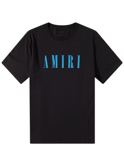 AMIRI CORE LOGO TEE BLACK BLUE