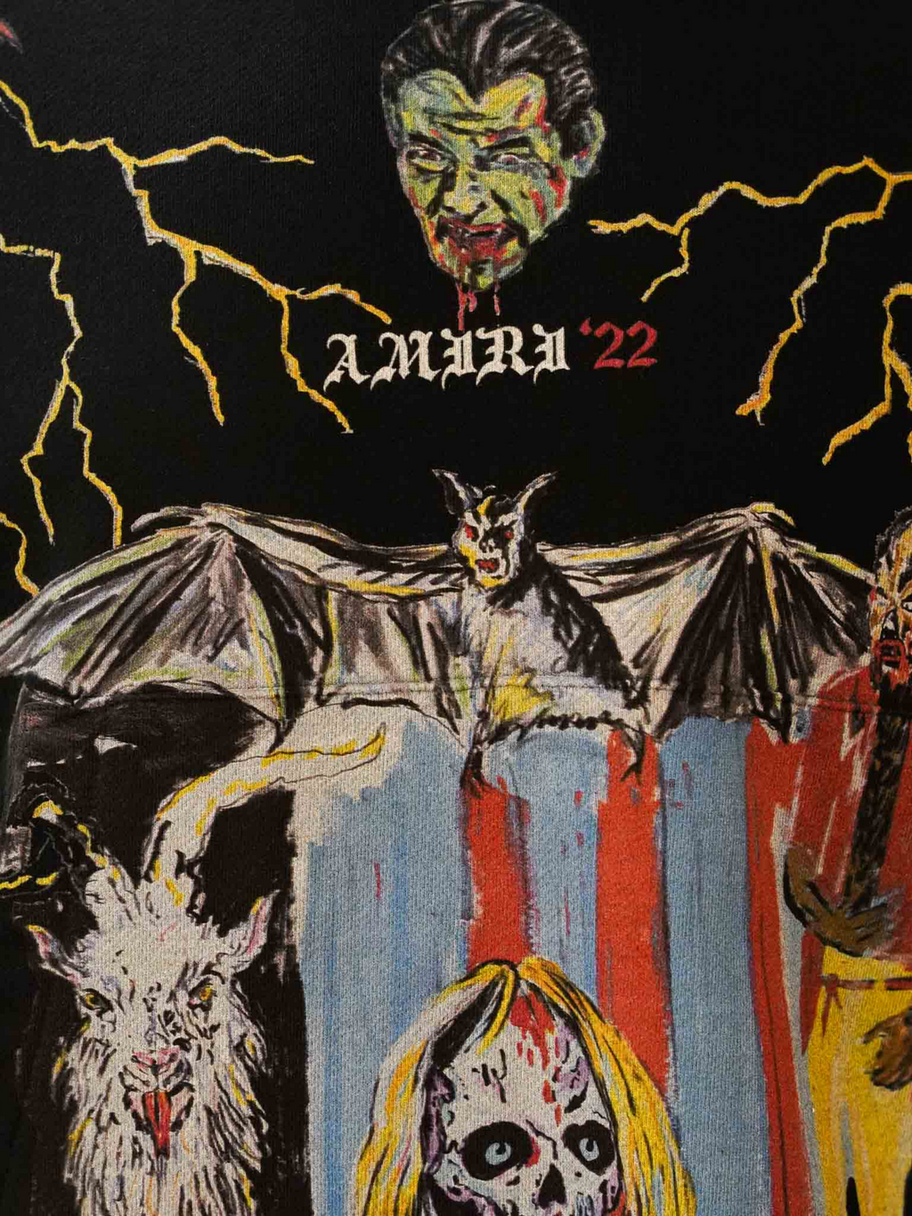 AMIRI BLOOD 38' HOODIE BLACK