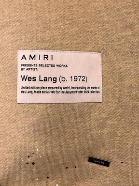 AMIRI BLOOD 38' HOODIE HEATHER BIRCH