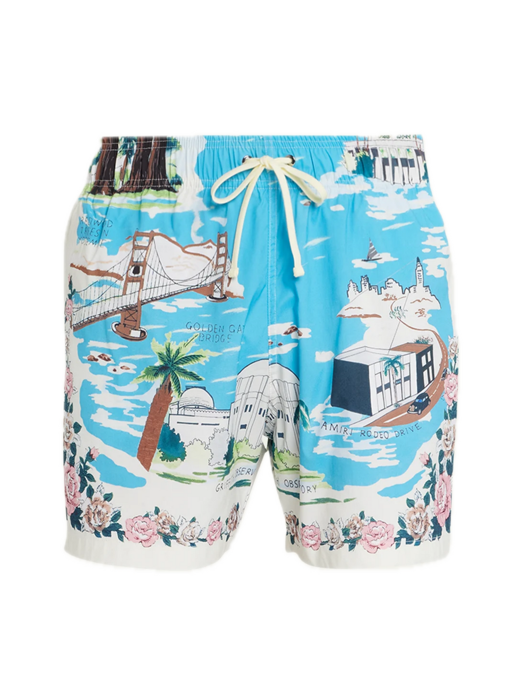 AMIRI CALIFORNIA HAWAIIAN SWIM SHORTS