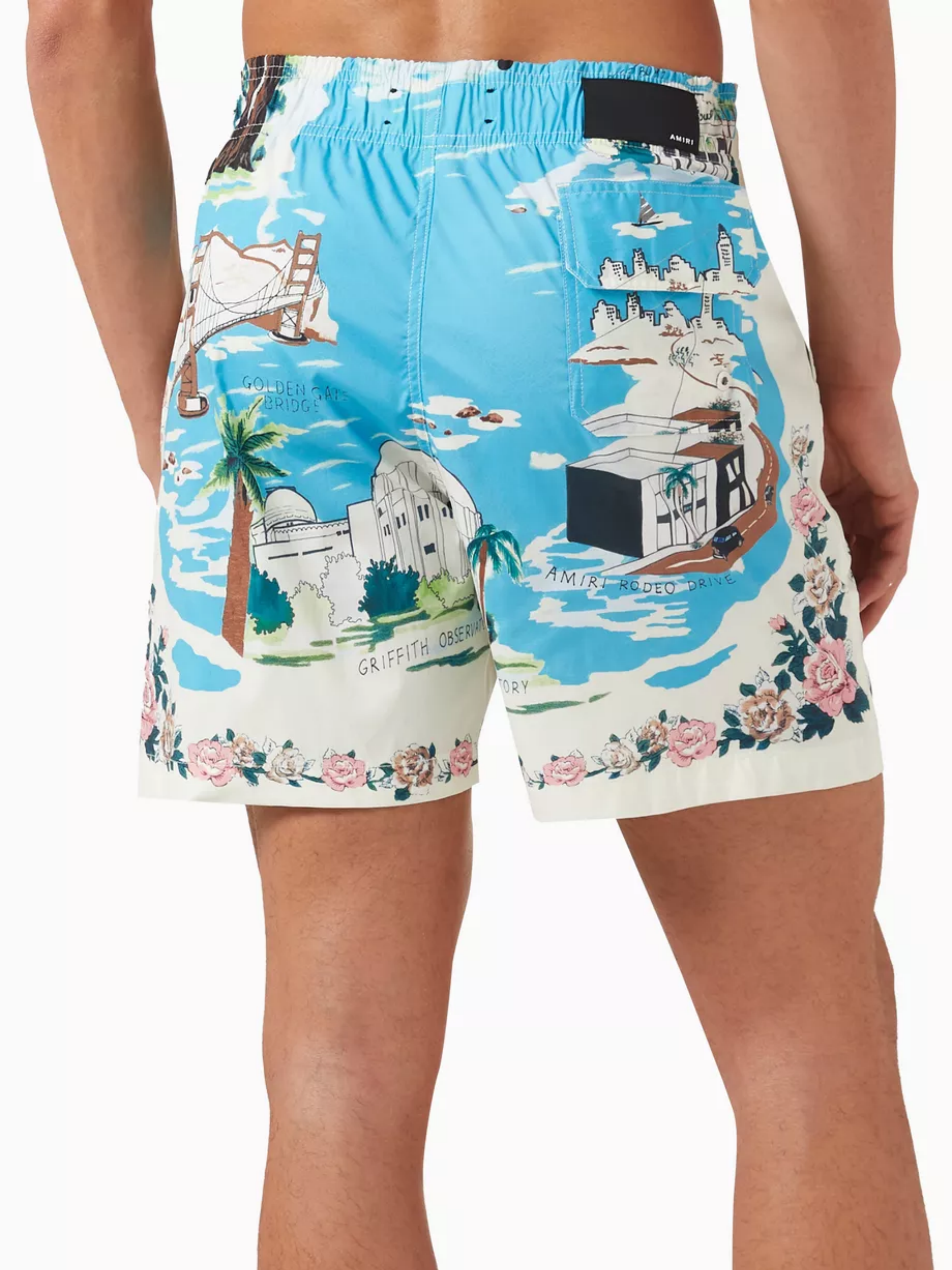 AMIRI CALIFORNIA HAWAIIAN SWIM SHORTS