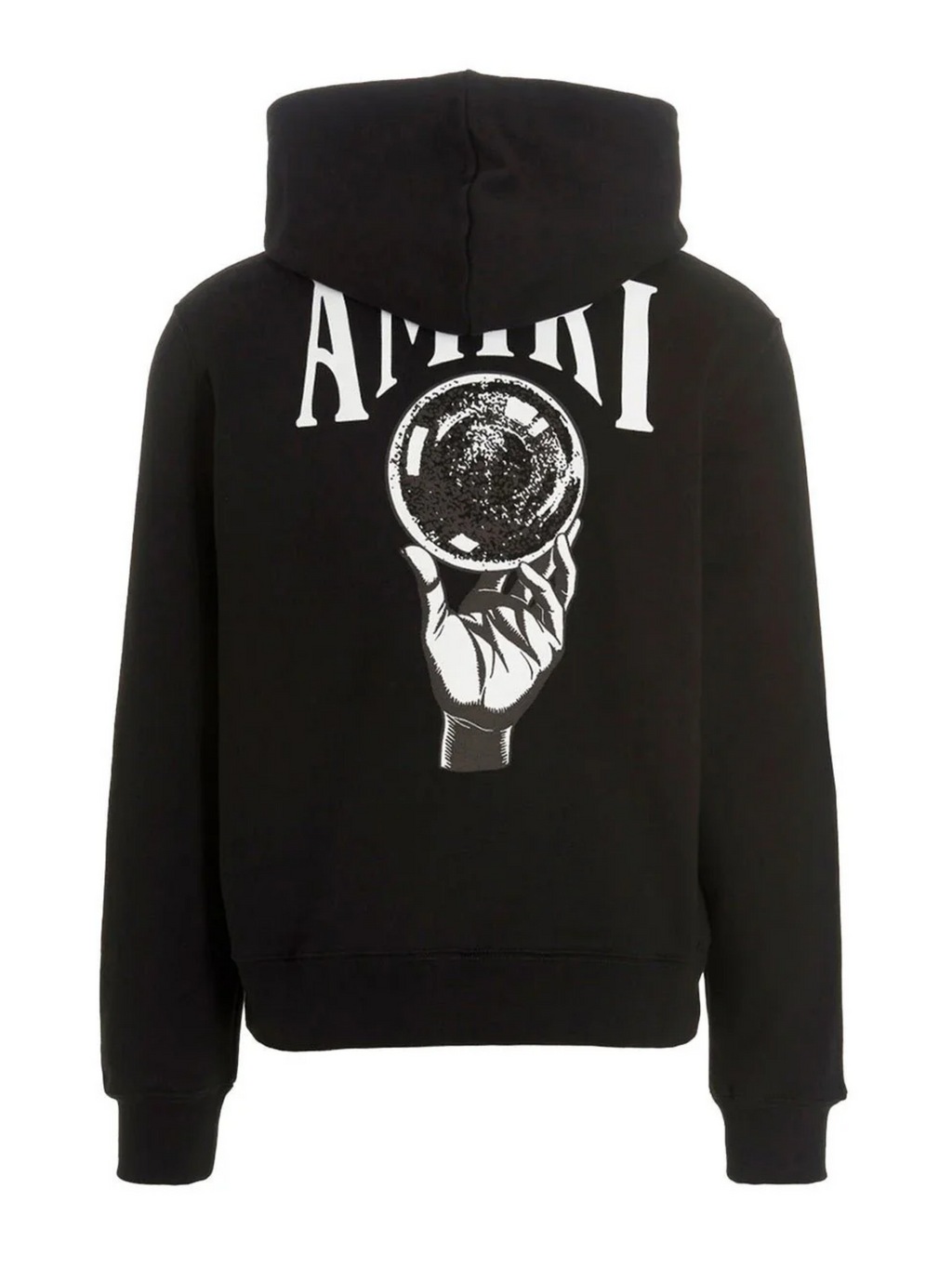 AMIRI CRYSTAL BALL HOODIE BLACK WHITE
