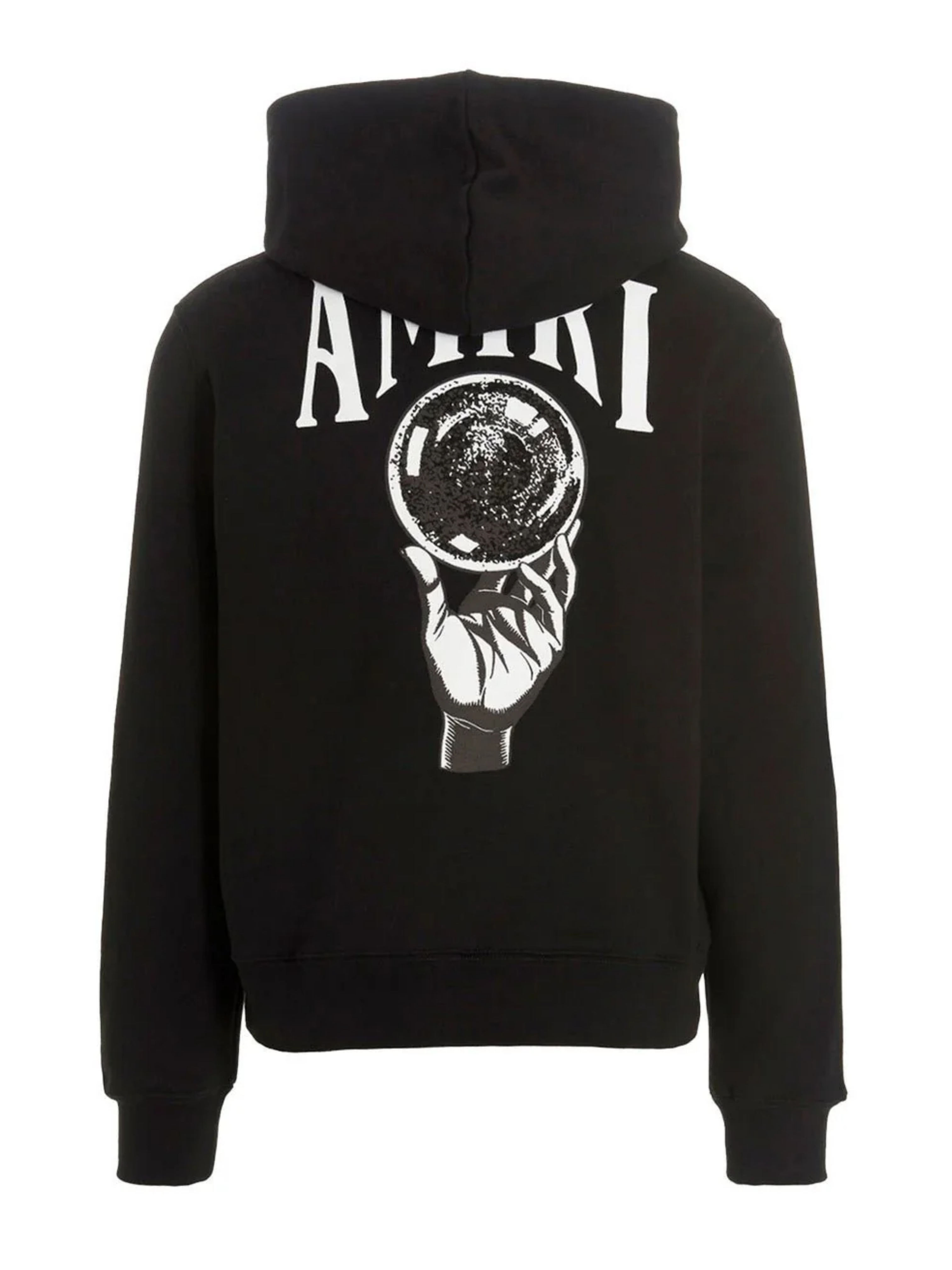 AMIRI CRYSTAL BALL HOODIE BLACK WHITE