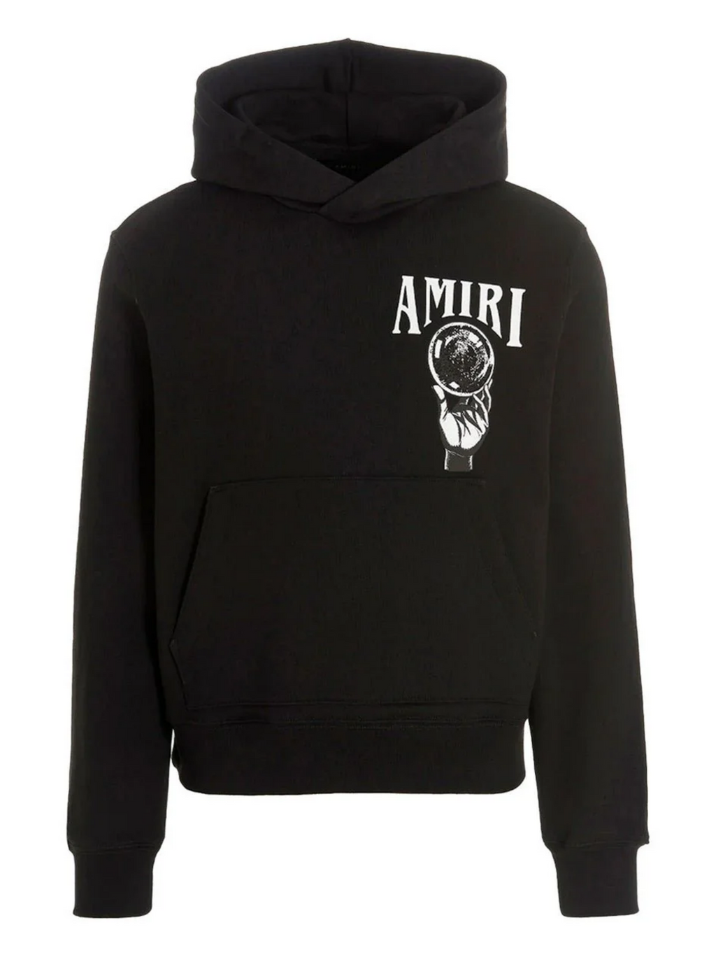 AMIRI CRYSTAL BALL HOODIE BLACK WHITE