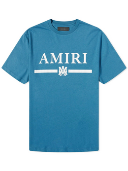AMIRI MA BAR LOGO TEE TEAL