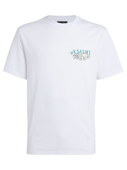 AMIRI FLORAL LOGO TEE WHITE