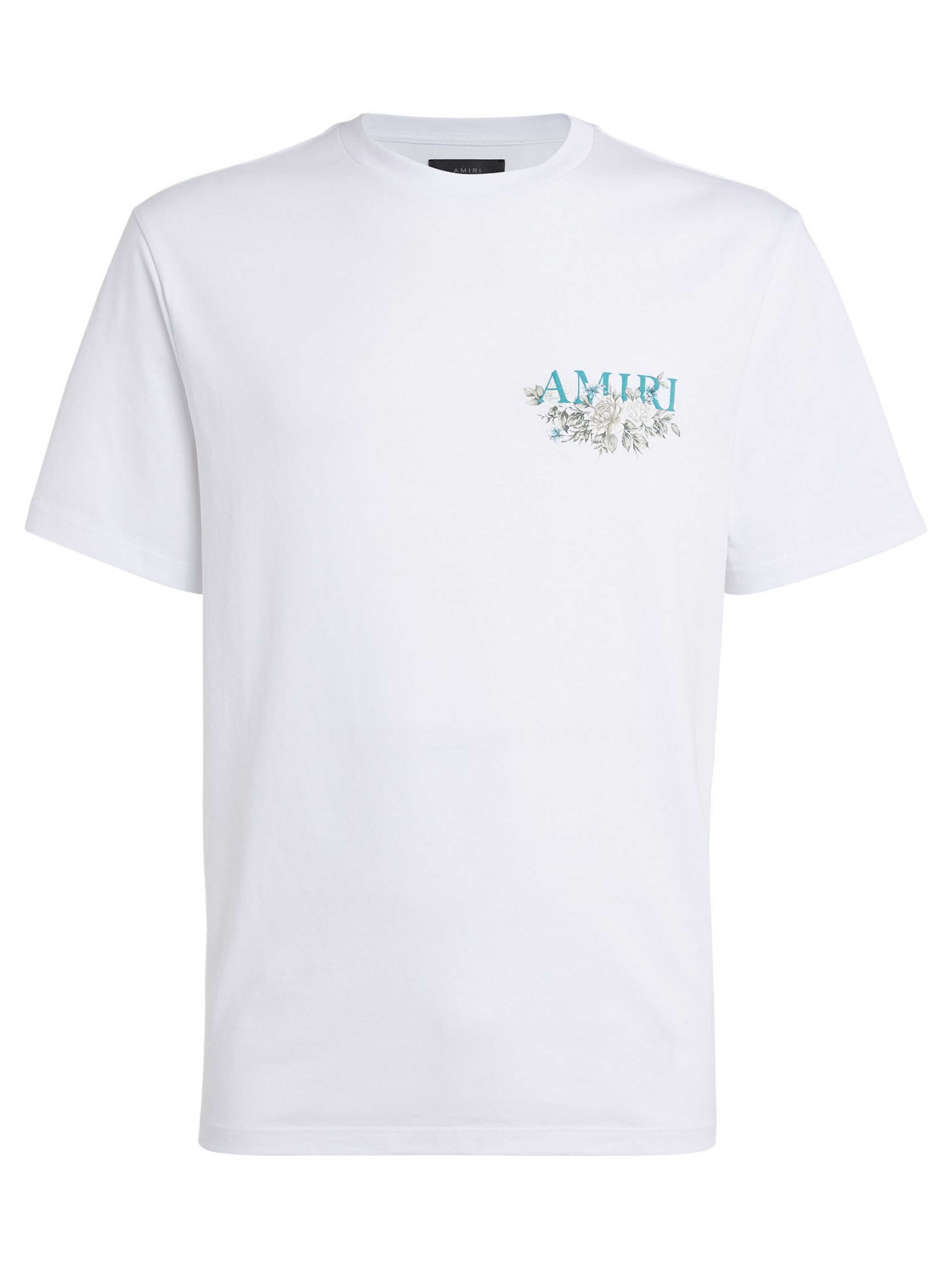 AMIRI FLORAL LOGO TEE WHITE
