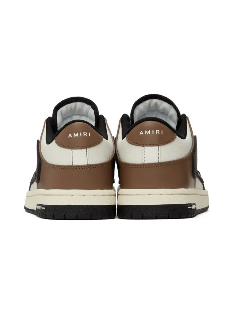AMIRI SKEL TOP LOW SNEAKERS BLACK / BROWN
