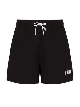 AMIRI CORE LOGO SWIM SHORTS BLACK