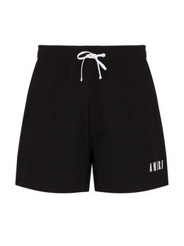 AMIRI CORE LOGO SWIM SHORTS BLACK