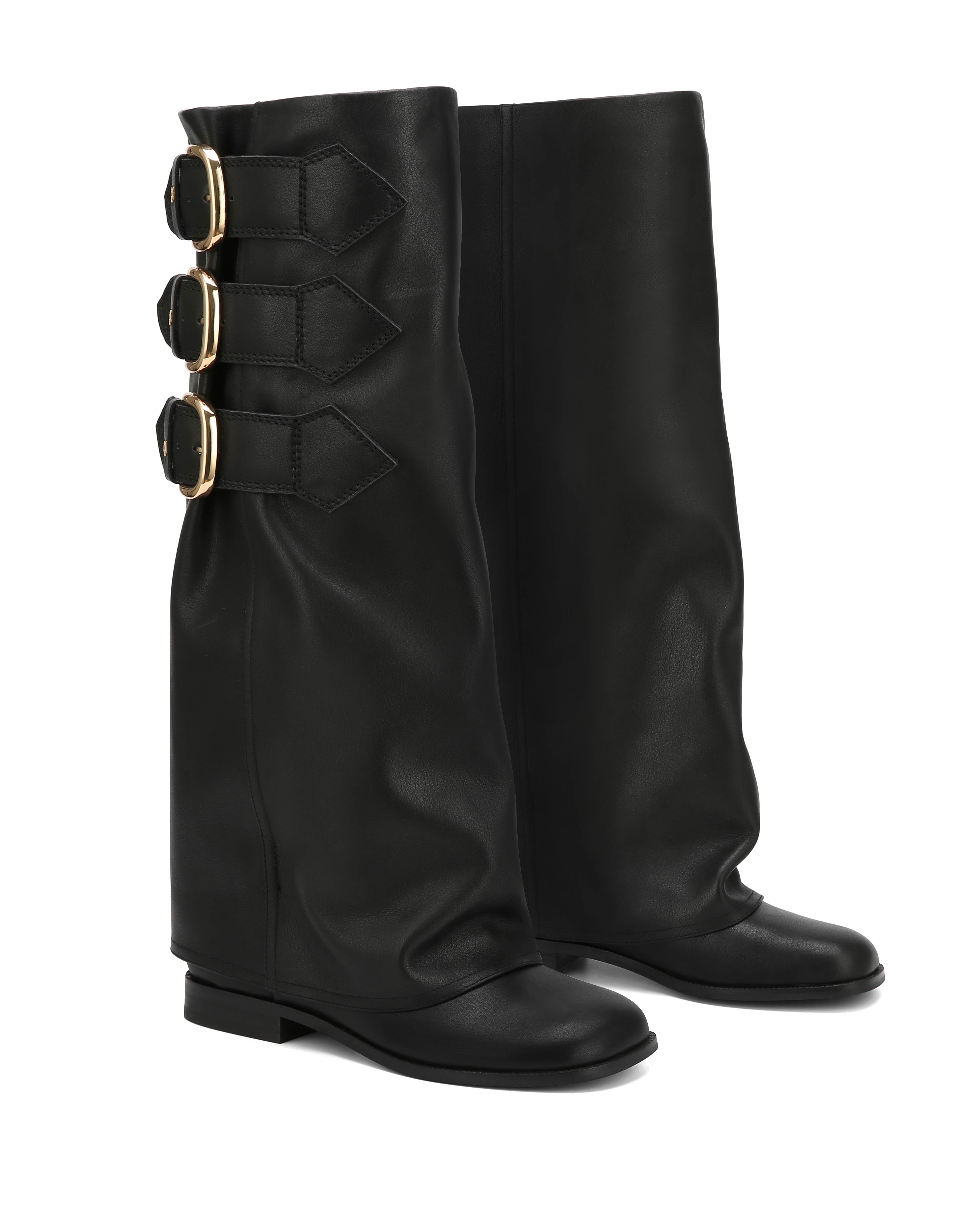 Anchor Black Leather