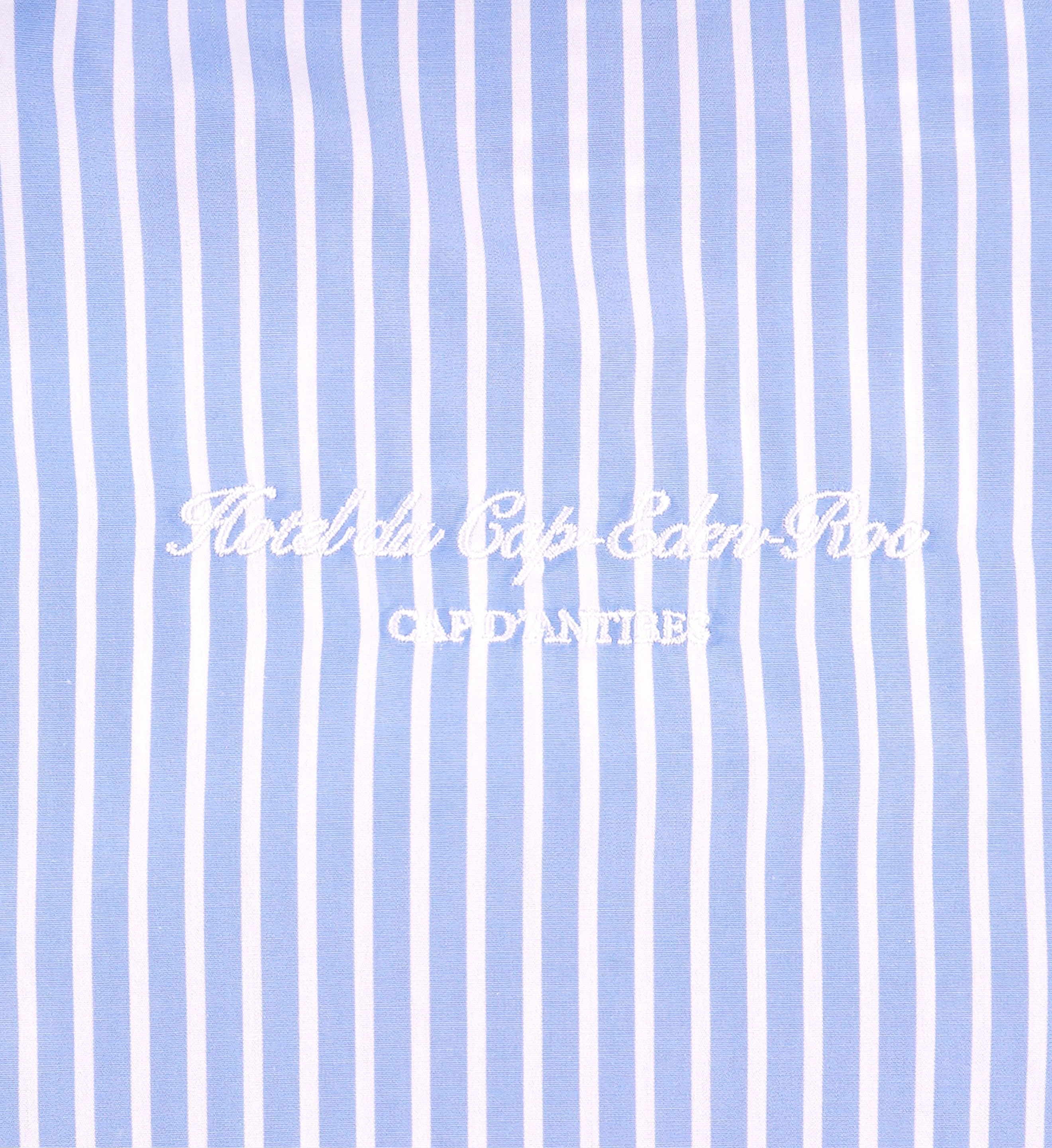 Eden Script Oversized Shirt - Blue/White Stripe