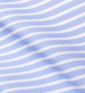 Eden Script Oversized Shirt - Blue/White Stripe