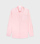 Eden Script Oversized Shirt - Pink/White Thin Stripe