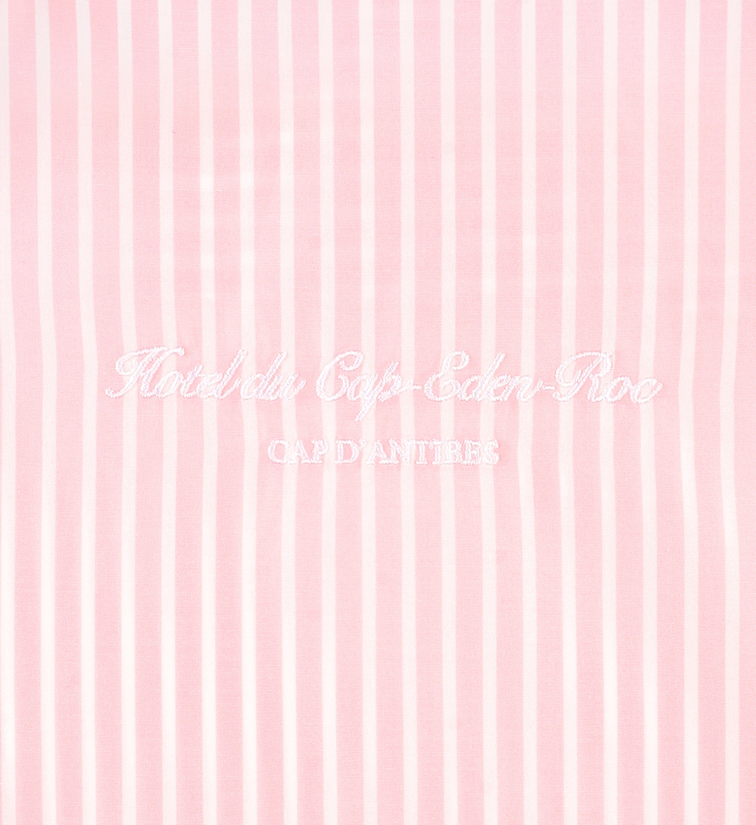 Eden Script Oversized Shirt - Pink/White Thin Stripe