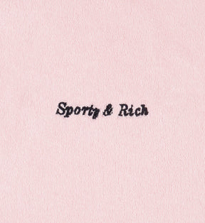 Eden Script Terry Polo Women - Pink Dolphin/Navy