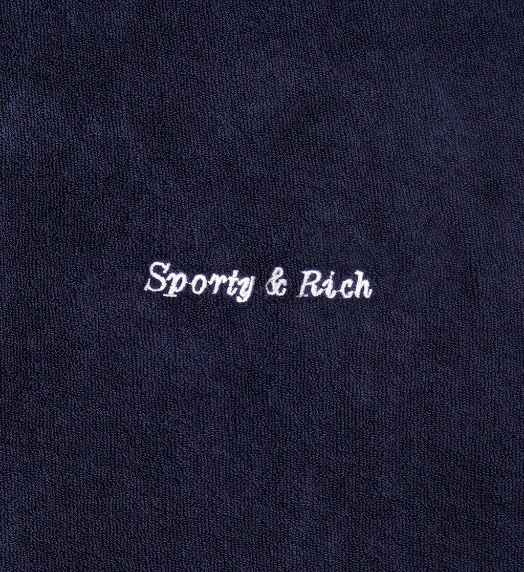 Eden Script Terry Short - Navy/White