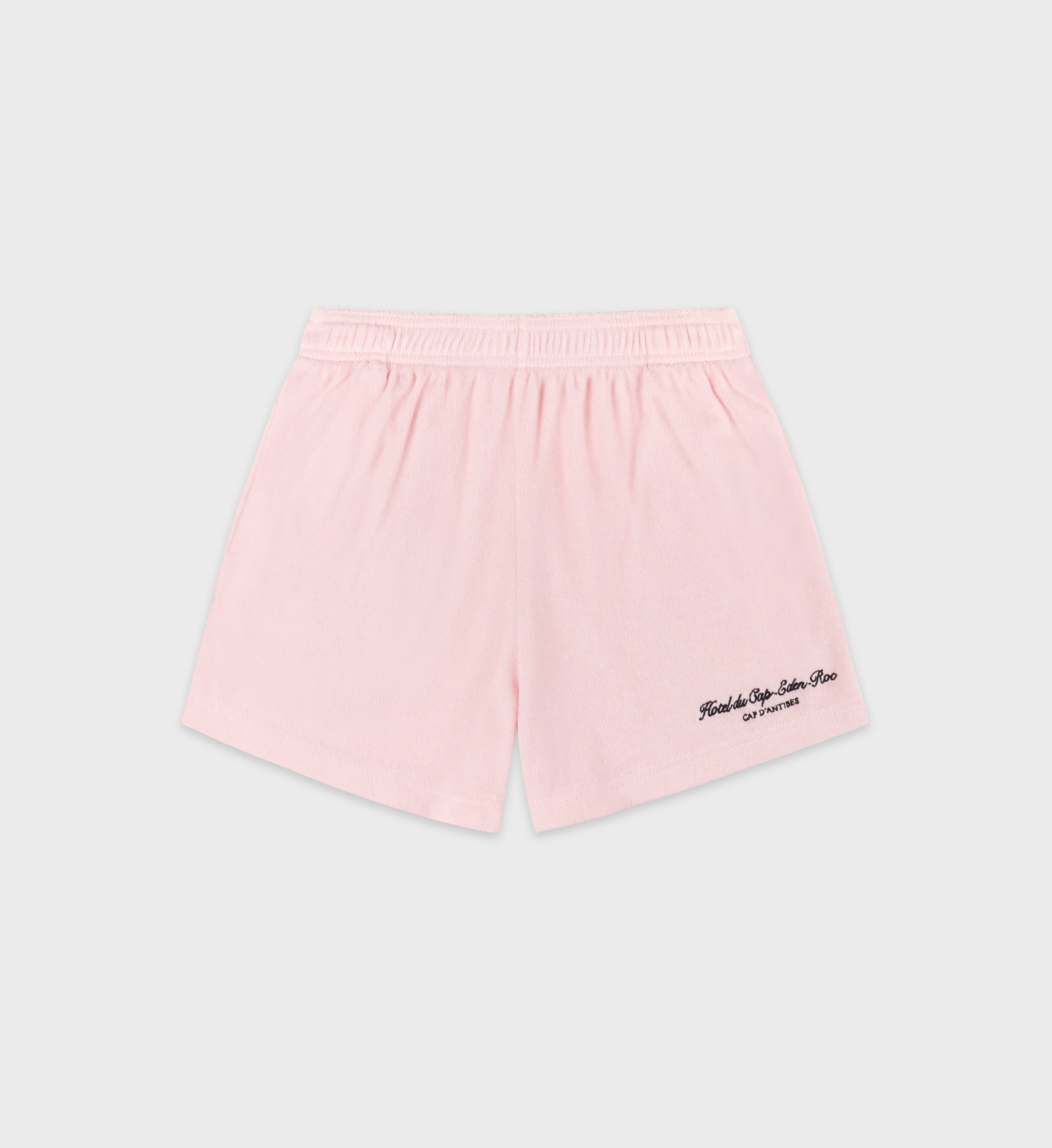 Eden Script Terry Short - Pink Dolphin/Navy