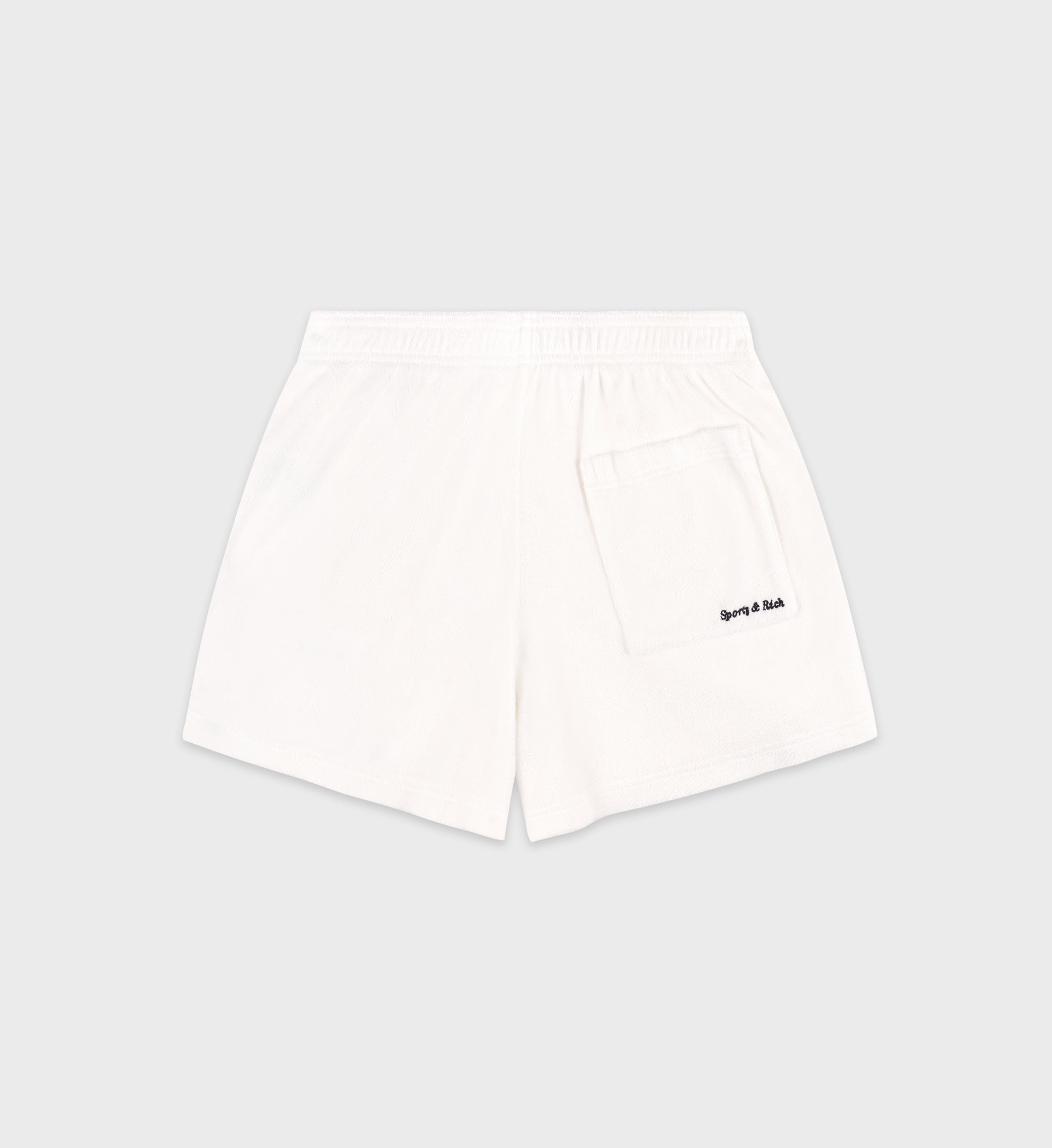 Eden Script Terry Short - White/Navy