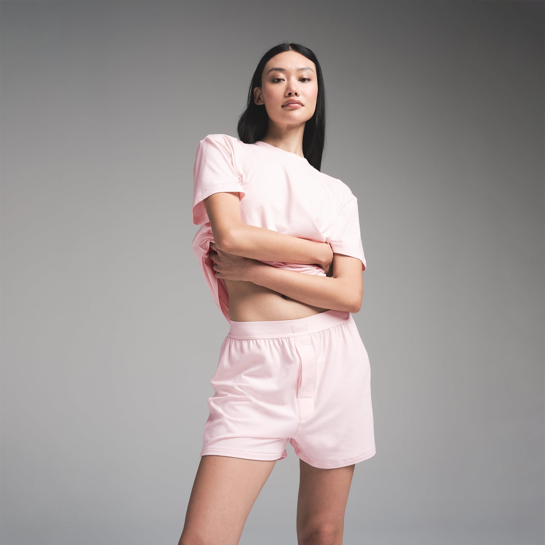 BOYFRIEND LOOSE BOXER | BARELY PINK