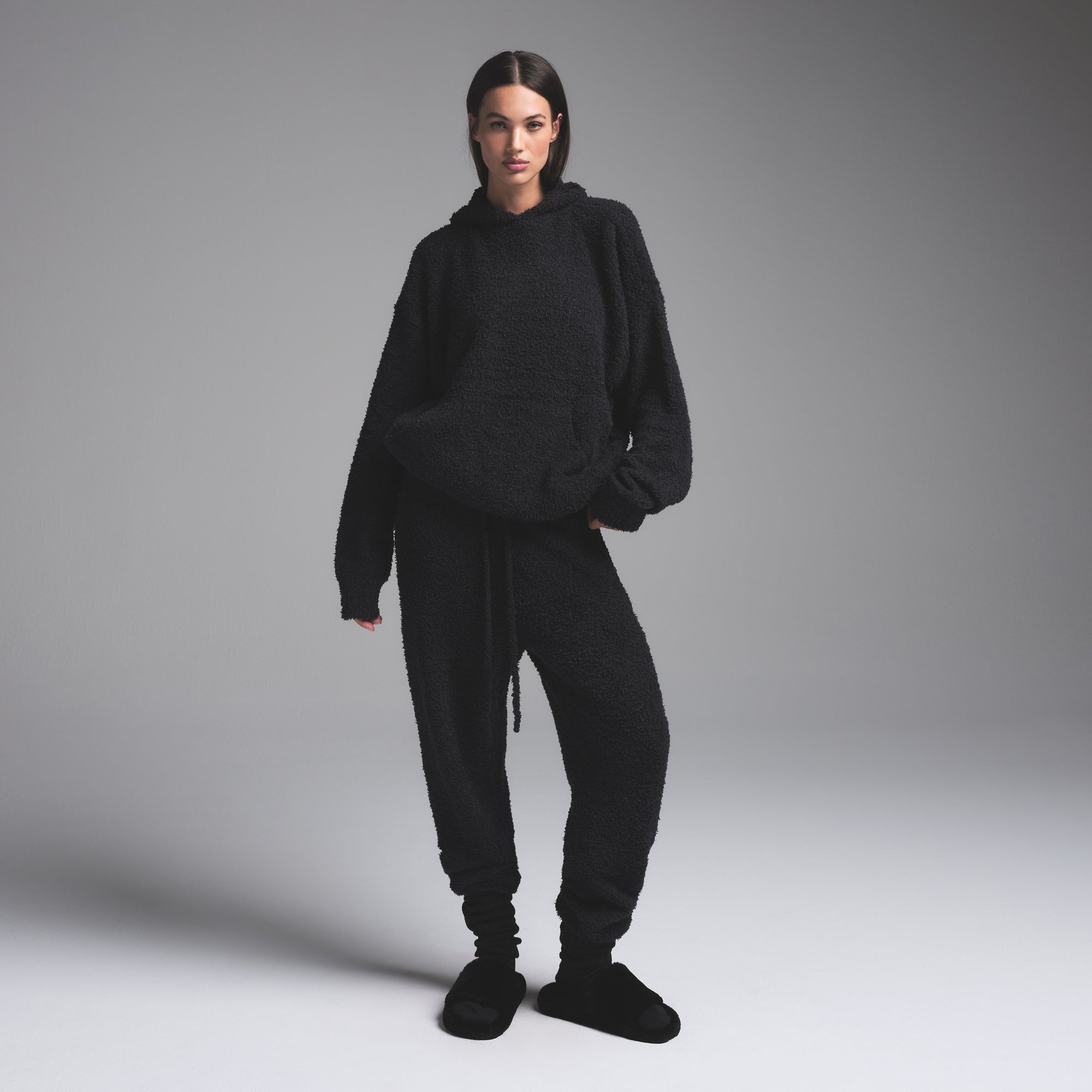 COZY KNIT UNISEX HOODIE | ONYX