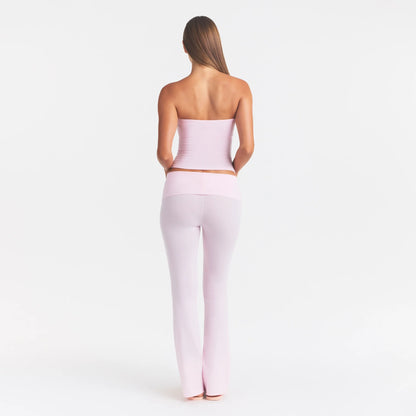 Cotton Jersey Foldover Pant