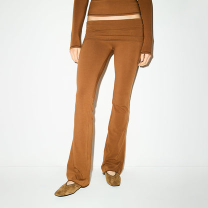 Cotton Jersey Foldover Pant