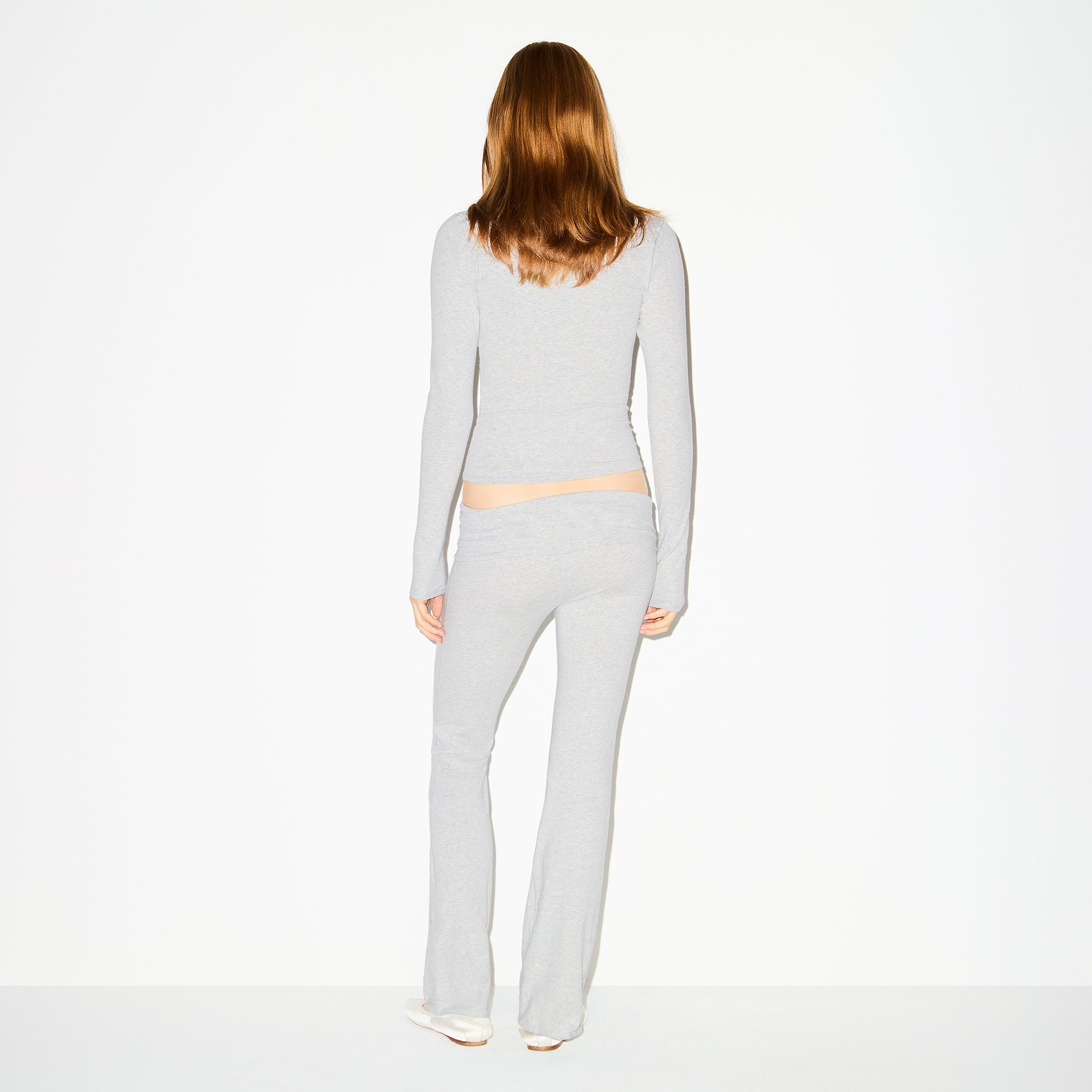 Cotton Jersey Foldover Pant