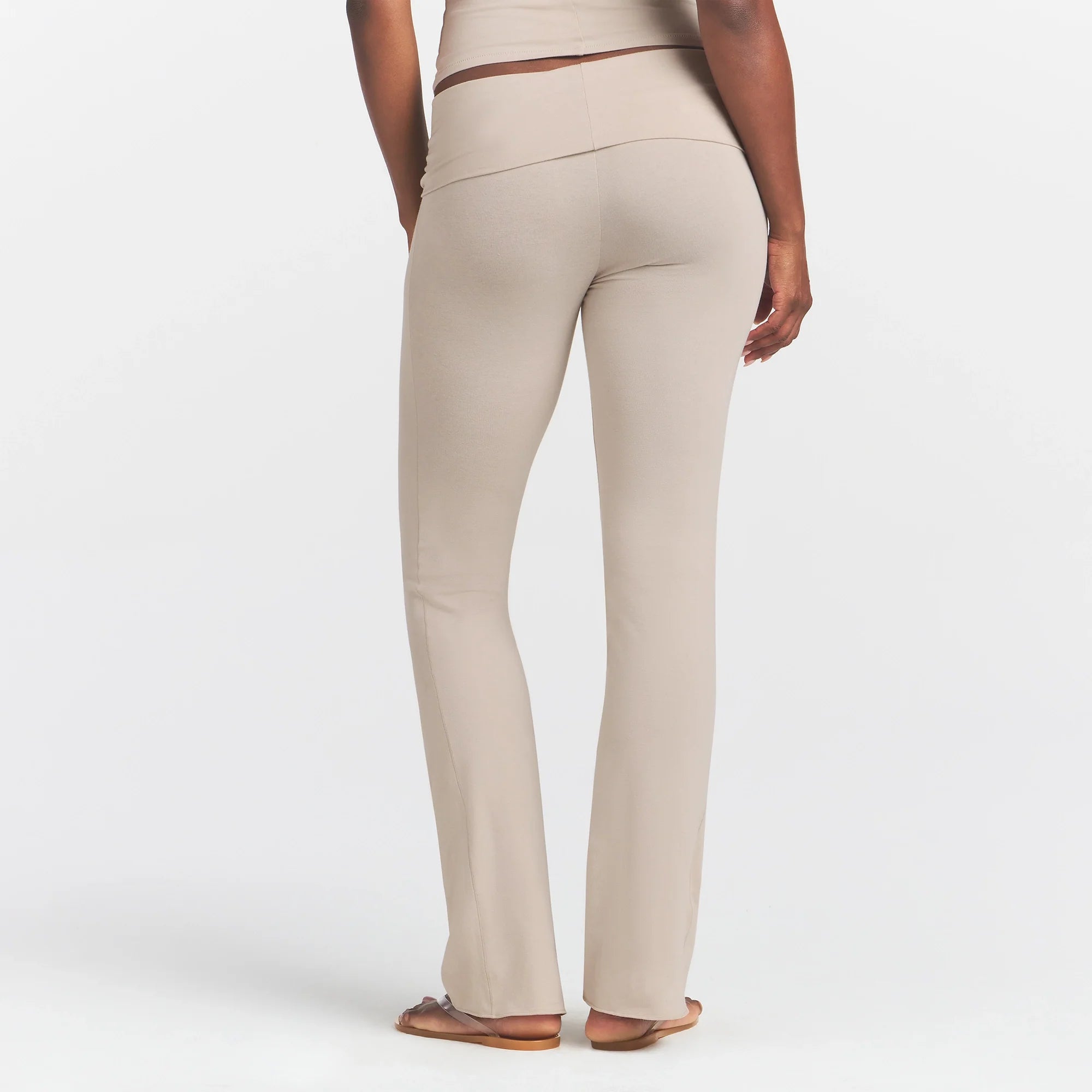 Cotton Jersey Foldover Pant