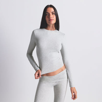 Cotton Jersey Long Sleeve T-shirt