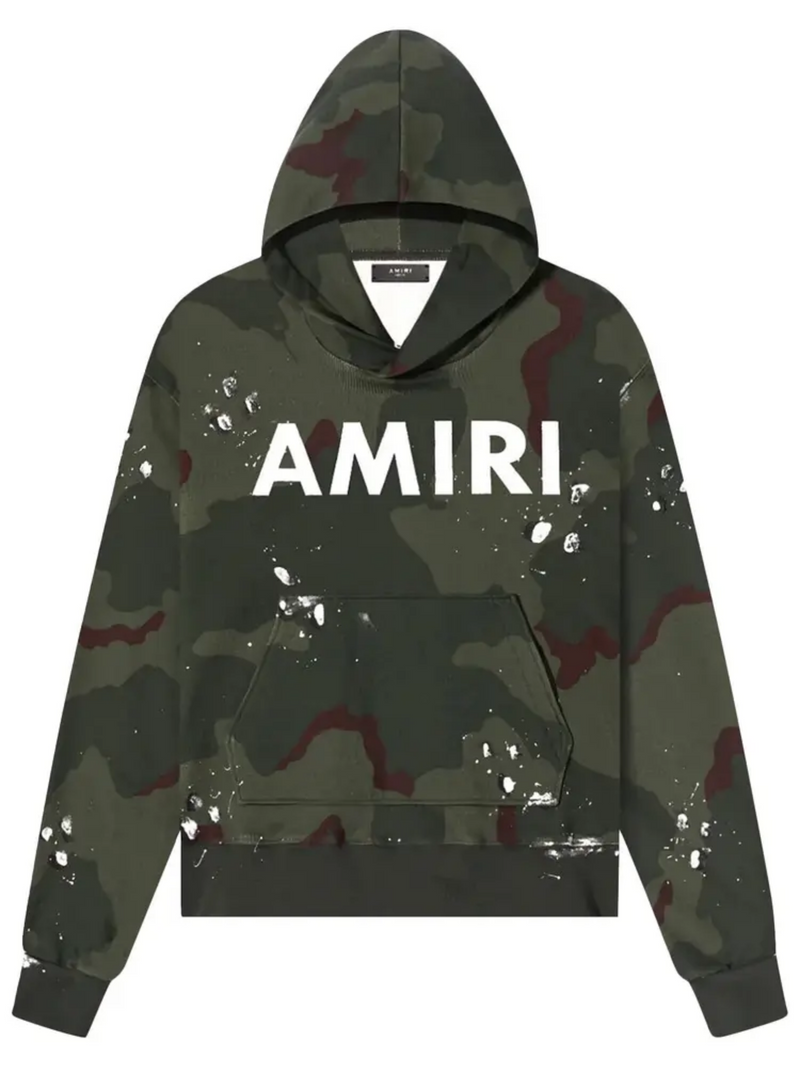 AMIRI ARMY LOGO HOODIE CAMO