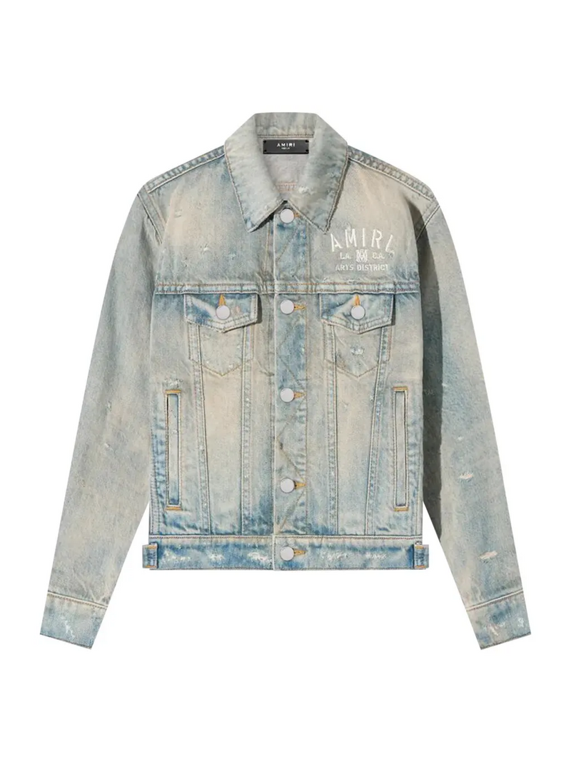 AMIRI KIDS ARTS DISTRICT DENIM JACKET CLAY INDIGO